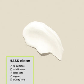 HASK back label with ingredient list and directions for targeted hydration