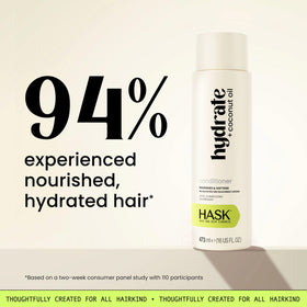 Applying HASK conditioner to mid-lengths and ends to improve manageability