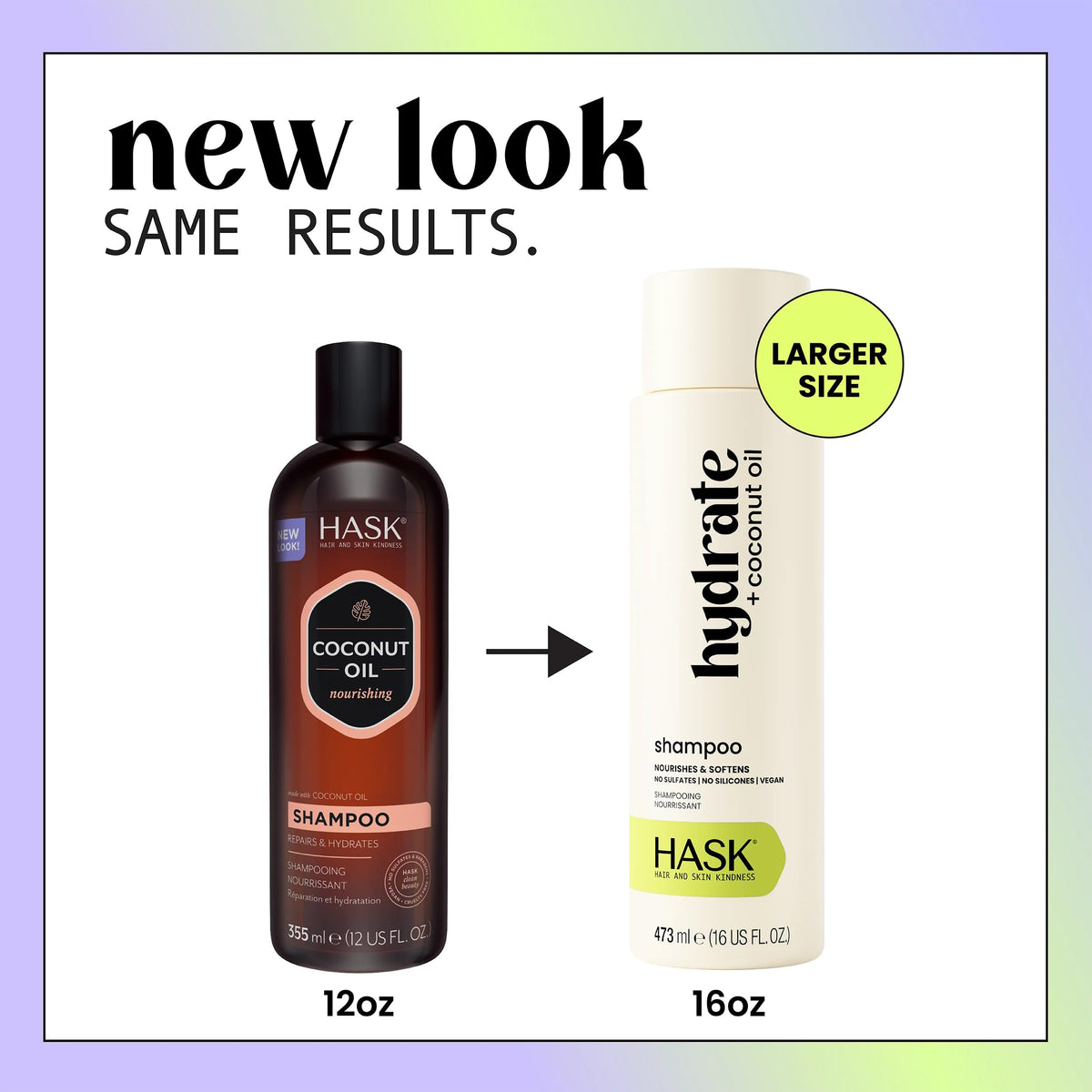 HASK shampoo pump close-up highlighting easy dispensing for daily use