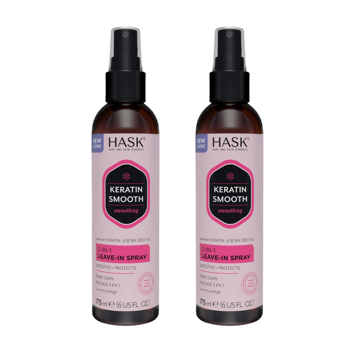 HASK front packaging showing bottle and label, highlights product benefits