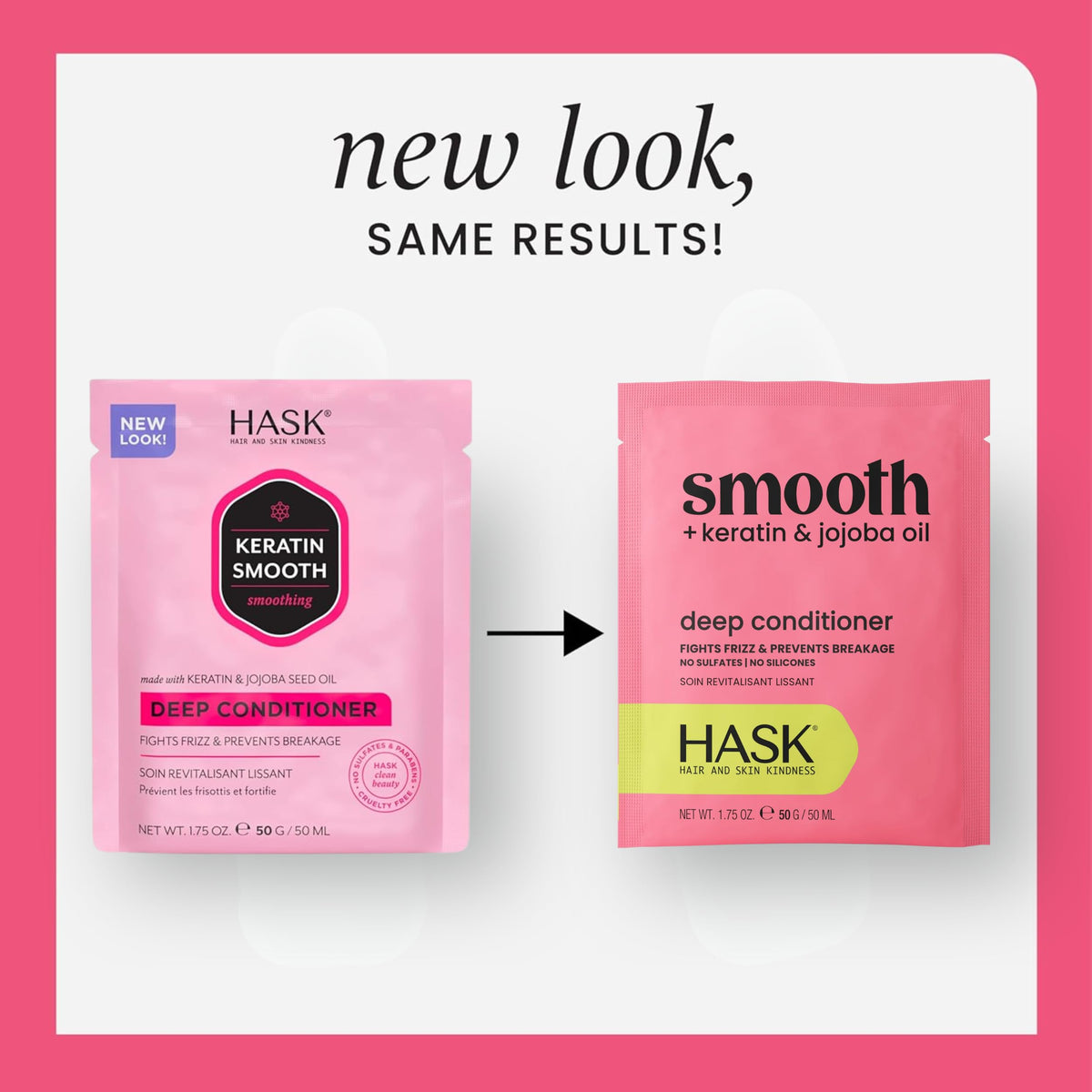 HASK keratin pump closeup highlighting easy dispensing and controlled application