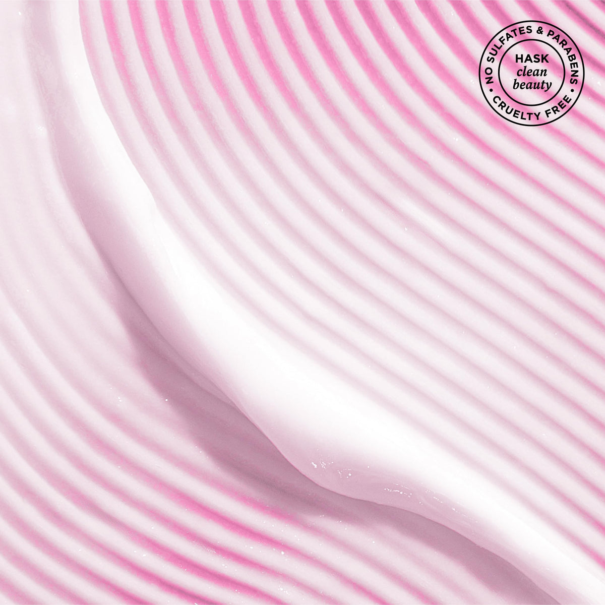 HASK cream texture close-up illustrating rich conditioning and spreadability