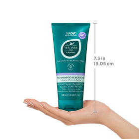 HASK on bathroom shelf in lifestyle scene promoting routine use