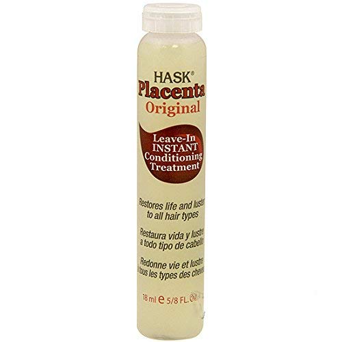 HASK placenta vial poured into hand highlighting smooth texture and quick restorative benefit