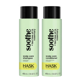 HASK shampoo and conditioner front packaging showing duo and brand clarity benefits