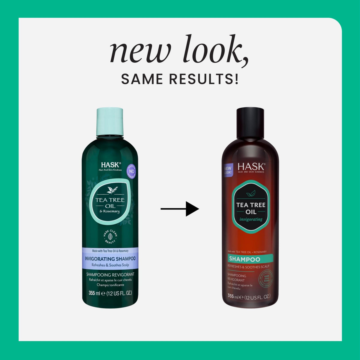 HASK shampoo texture on hand illustrating gentle lather