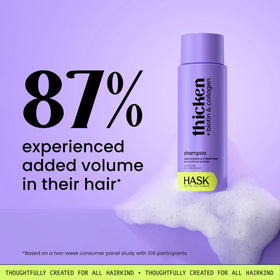 HASK 16oz bottle next to hand to illustrate true size and value