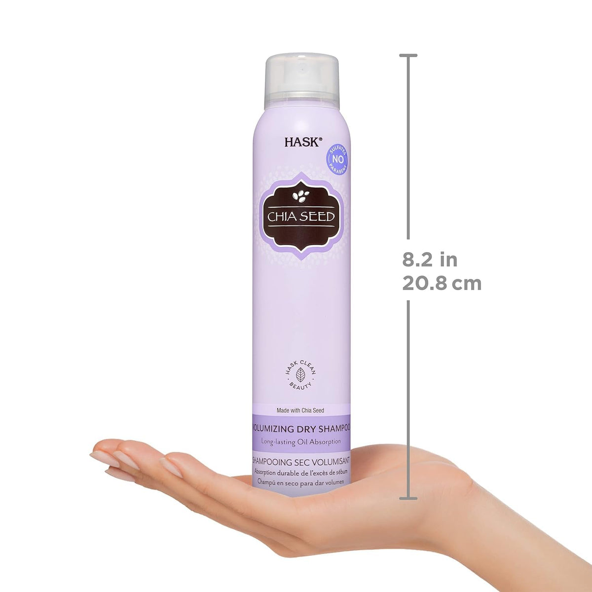 HASK products next to passport for travel-ready, on-the-go hair maintenance