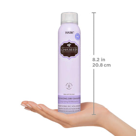 HASK products next to passport for travel-ready, on-the-go hair maintenance