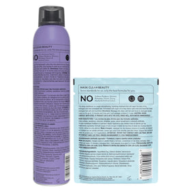 HASK products next to everyday items showing 4.3oz scale for travel-friendly benefits
