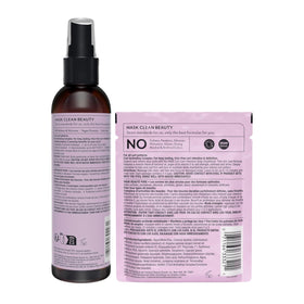 HASK spray being applied to wet hair to show detangling and styling ease