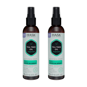 HASK front packaging showing two 6oz conditioning sprays and product benefits