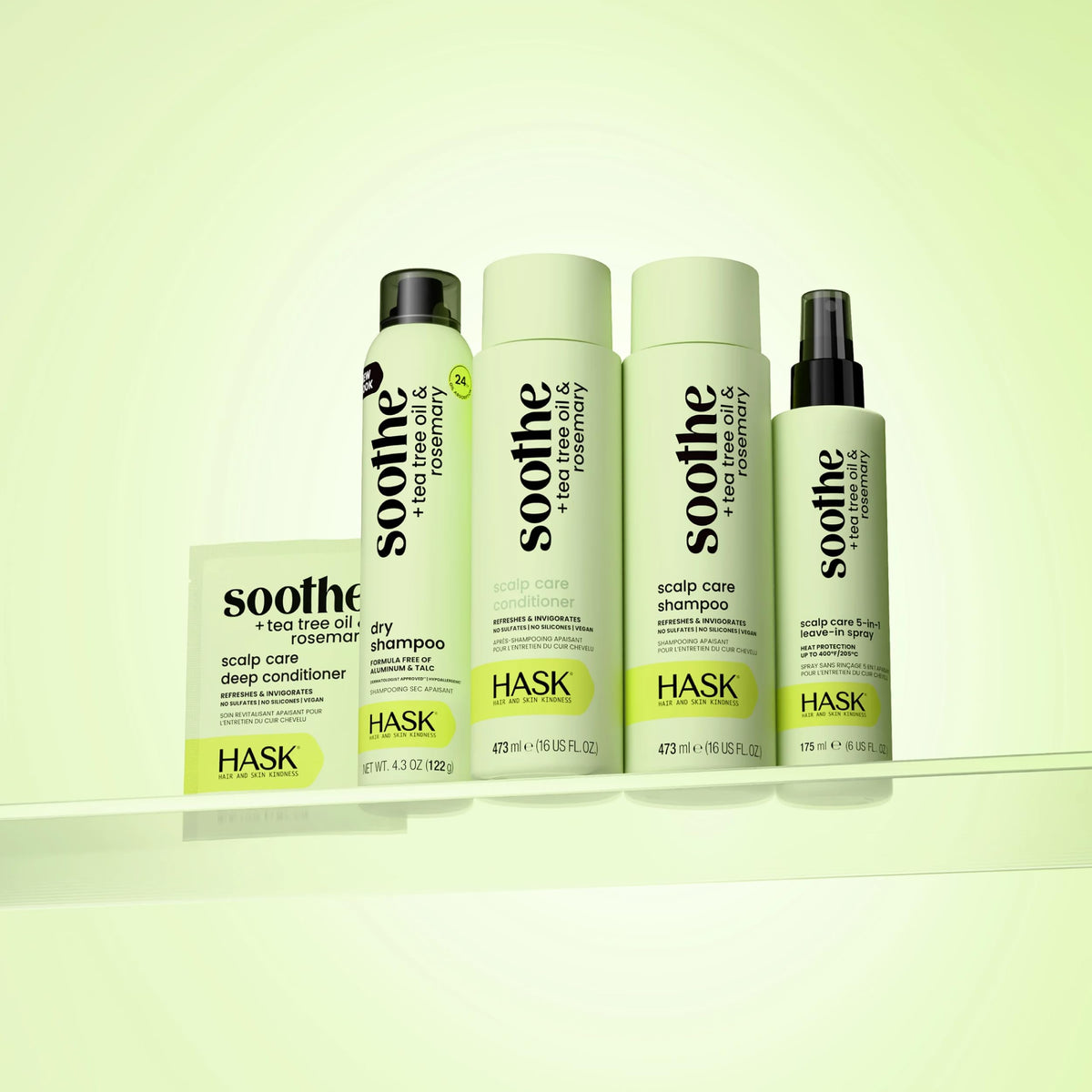 HASK label close-up revealing ingredient list and free-from claims for safety