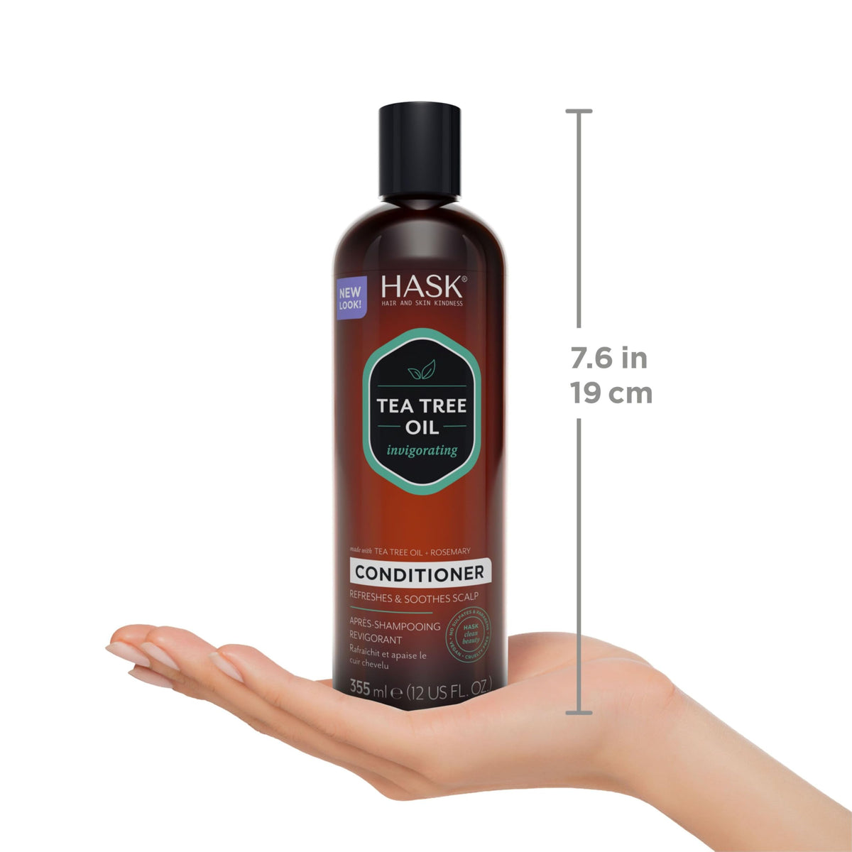 HASK before and after hair texture improvement visual