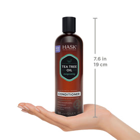 HASK before and after hair texture improvement visual