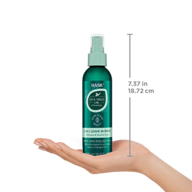 HASK on bathroom shelf with towels, creating a clean self-care lifestyle scene