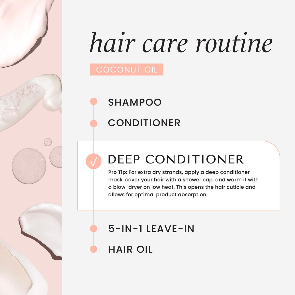 Close-up of rice starch texture used in HASK dry shampoo for oil control