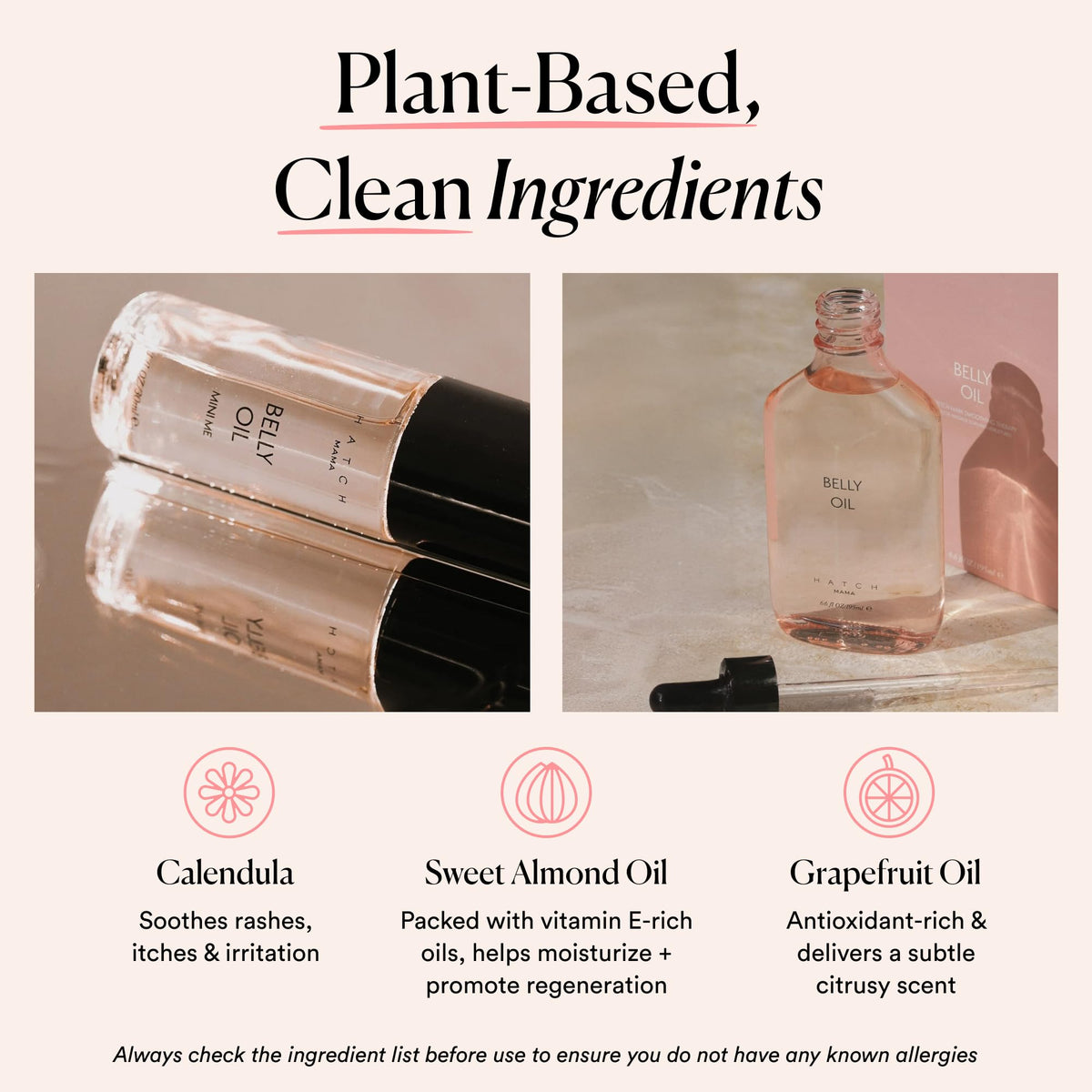 HATCH oil texture on hand demonstrating fast absorption benefit