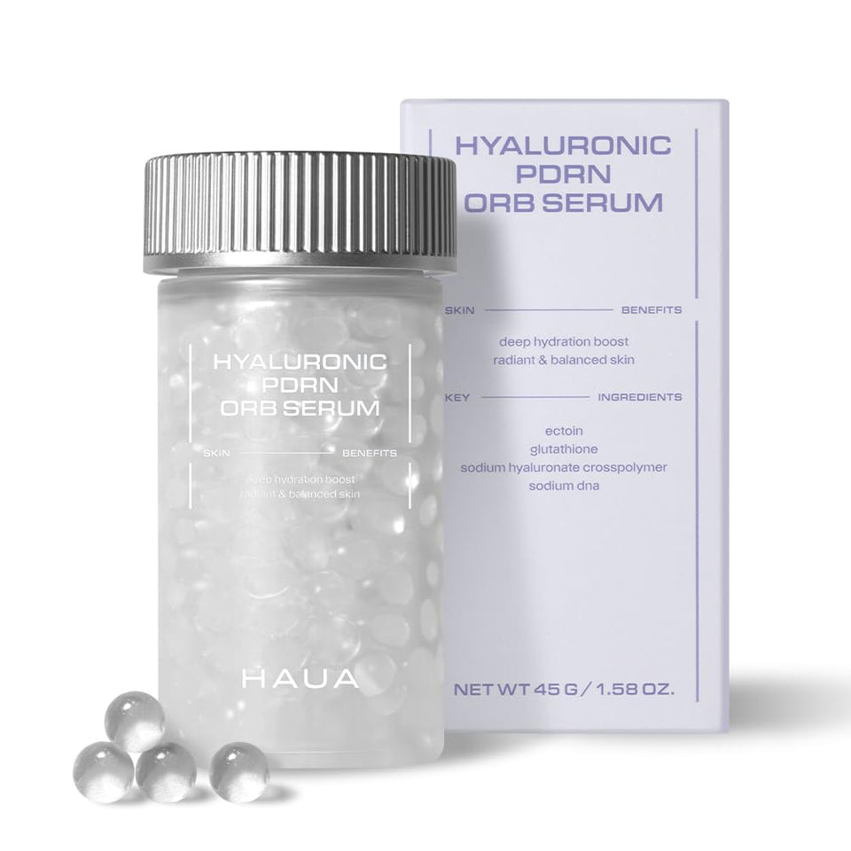 HAUA front bottle shot showing sleek packaging and clinical benefits