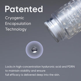 HAUA ingredient label detail highlighting PDRN and hyaluronic concentration
