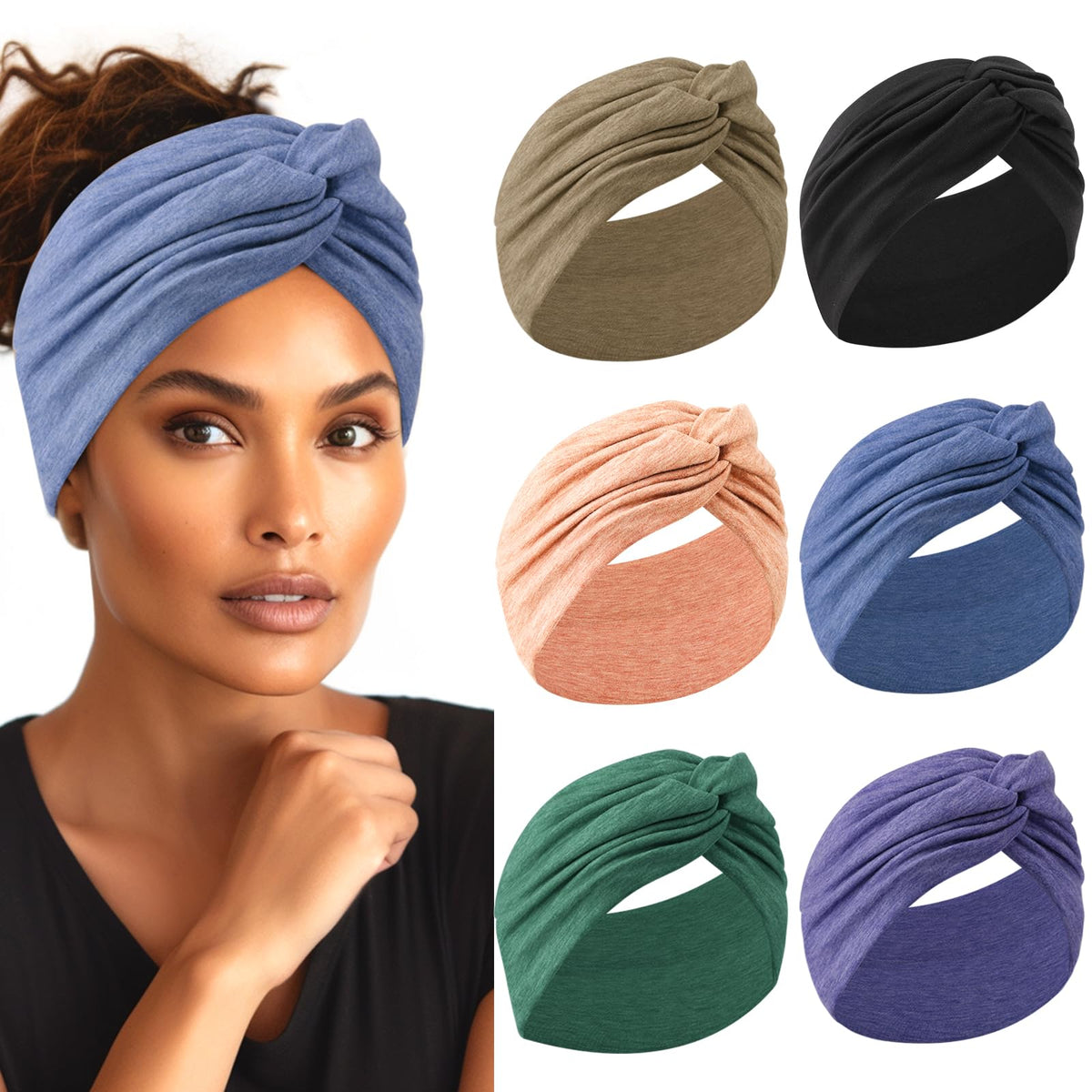 HAUHC front packaging showing six wide headbands, ready-to-gift