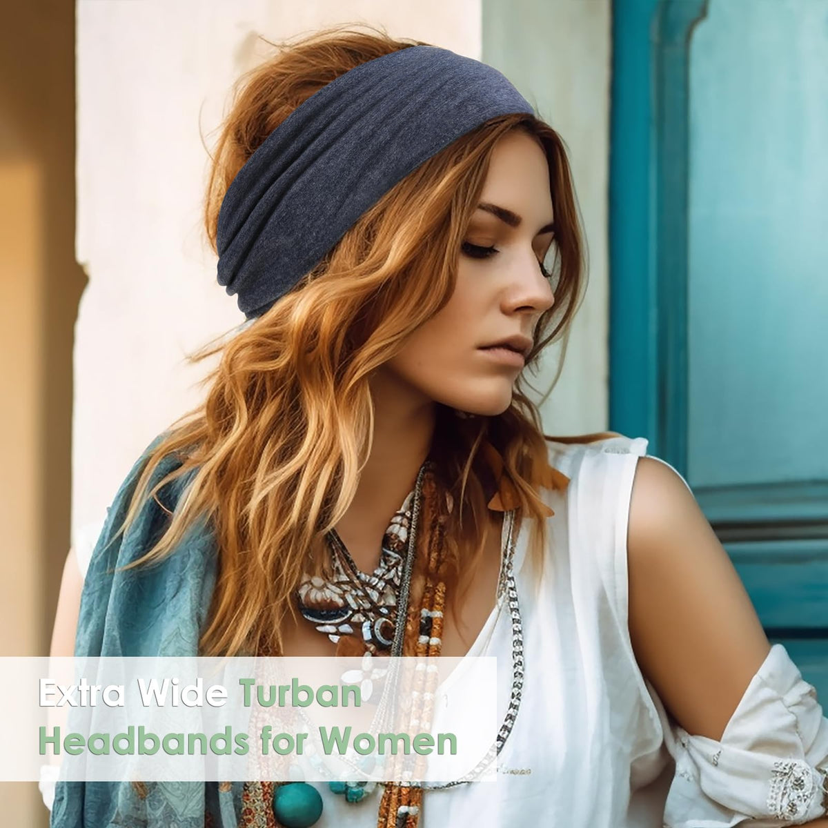 HAUHC headband in spa setting showing sweat-wicking comfort and grooming use