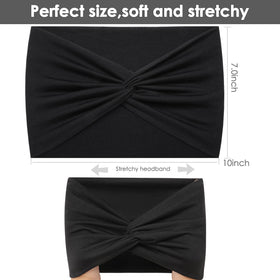 HAUHC model wearing headband demonstrates non-slip fit and everyday style
