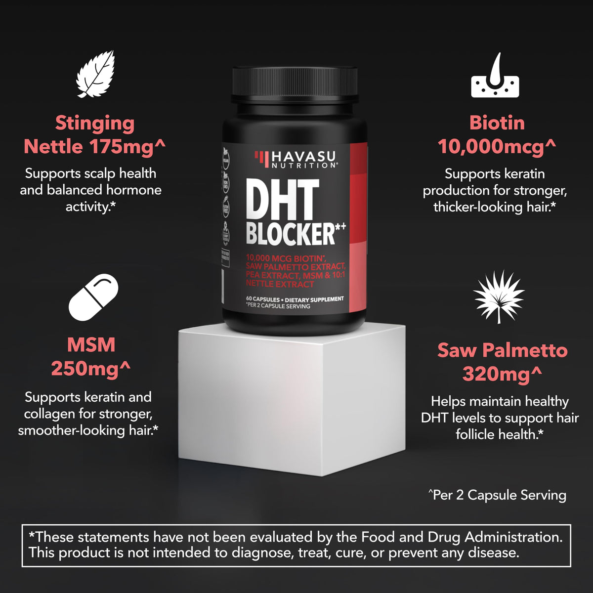HAVASU NUTRITION capsule split texture showing interior powder for absorption