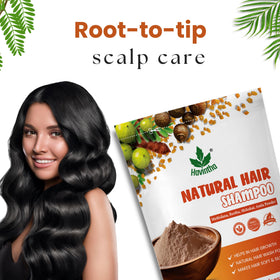 Havintha application showing scalp massage for improved nourishment
