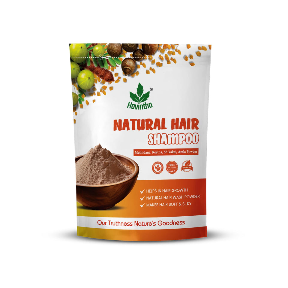 Havintha front pouch 227g showing label and natural benefits