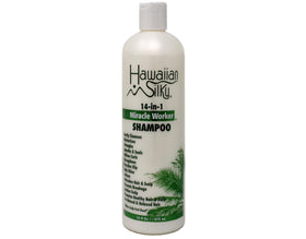 Hawaiian Silky conditioner pouring to demonstrate slip and detangling ease