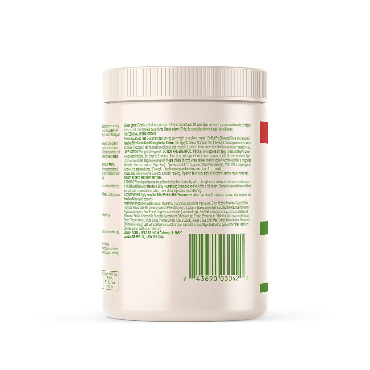 Hawaiian Silky cream texture close-up showing smooth no-lye formula for even application