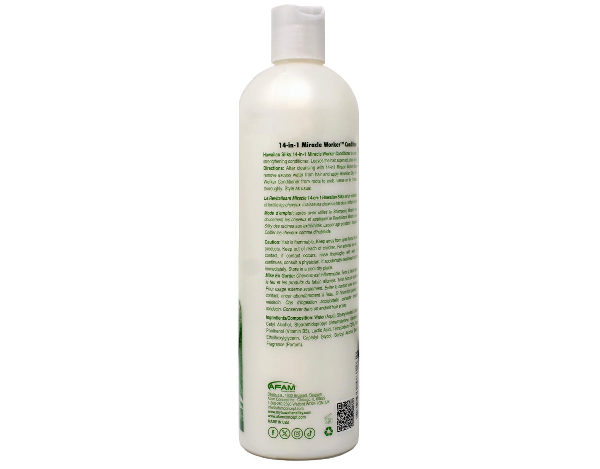 Hawaiian Silky shampoo in shower on wet hair illustrating gentle cleansing
