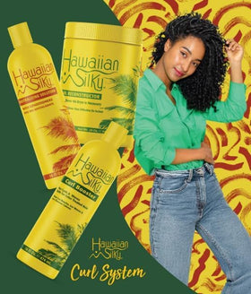 Close-up of Hawaiian Silky neutralizing solution texture highlighting smooth consistency and conditioning benefit
