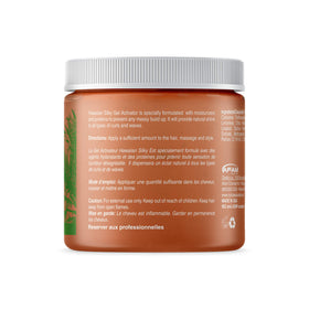 Hawaiian Silky gel texture dispensed on hand for smooth styling