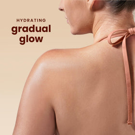 Hawaiian Tropic being applied to forearm for streak-free, even color