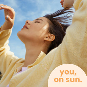Hawaiian Tropic label close-up showing key ingredients and gentle formulation