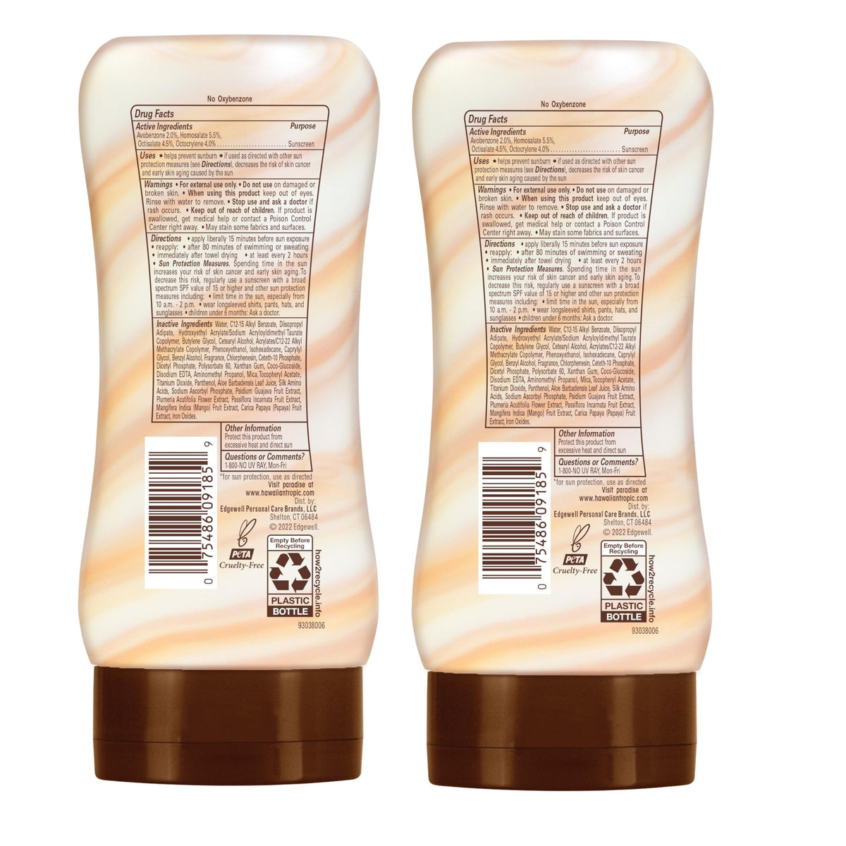 Hawaiian Tropic on a beach towel illustrating water resistant protection