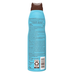 Hawaiian Tropic used at the beach showing active, water‑resistant protection