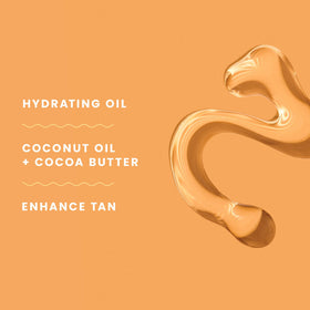 Hawaiian Tropic person applying oil to arm demonstrating smooth absorption