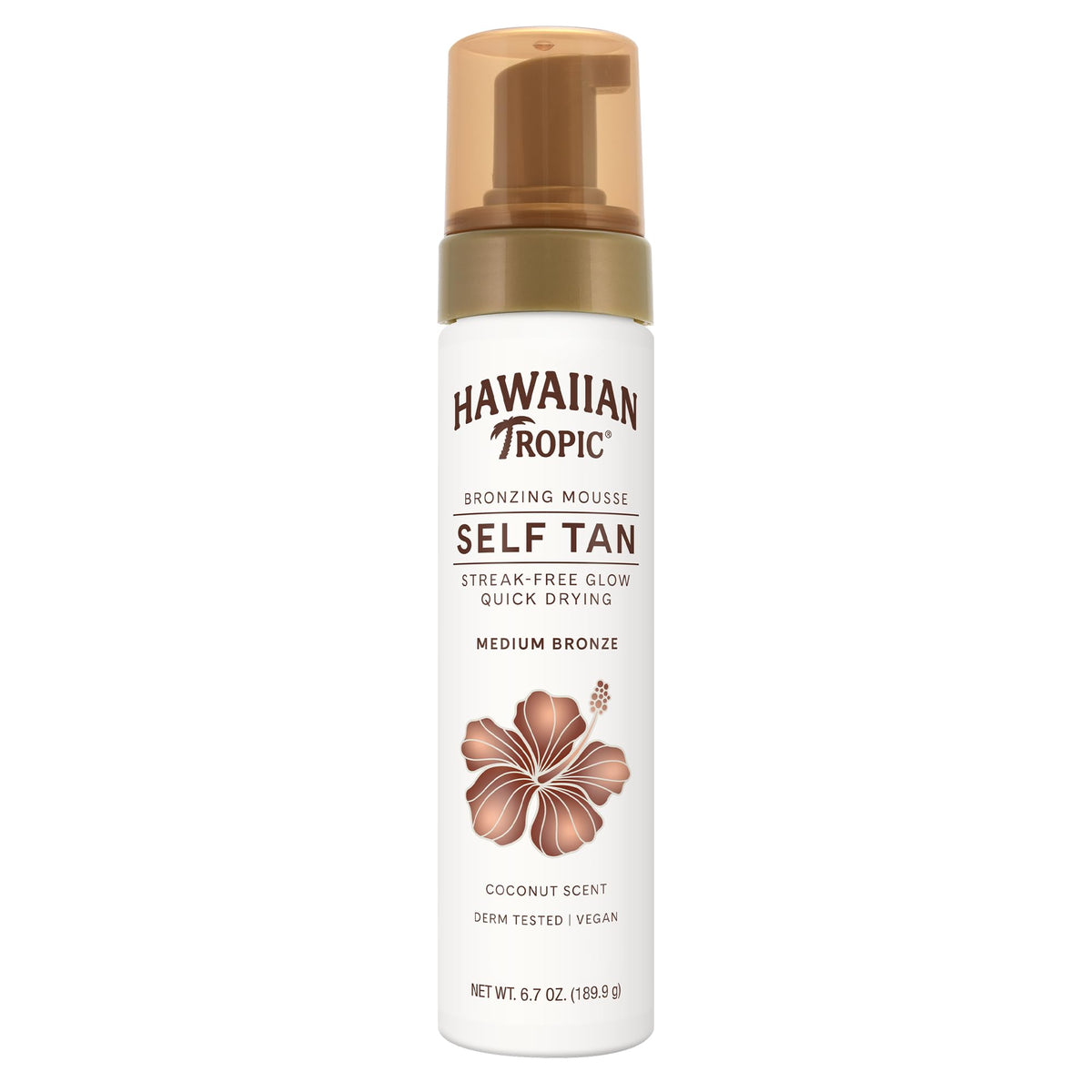 Hawaiian Tropic front packaging showing bottle and product name for quick identification