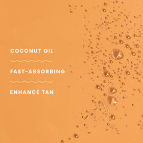Hawaiian Tropic botanicals like coconut, papaya, mango arranged for natural appeal