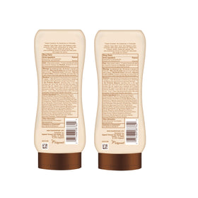 Hawaiian Tropic ingredients display with papaya and shea butter for nourishment