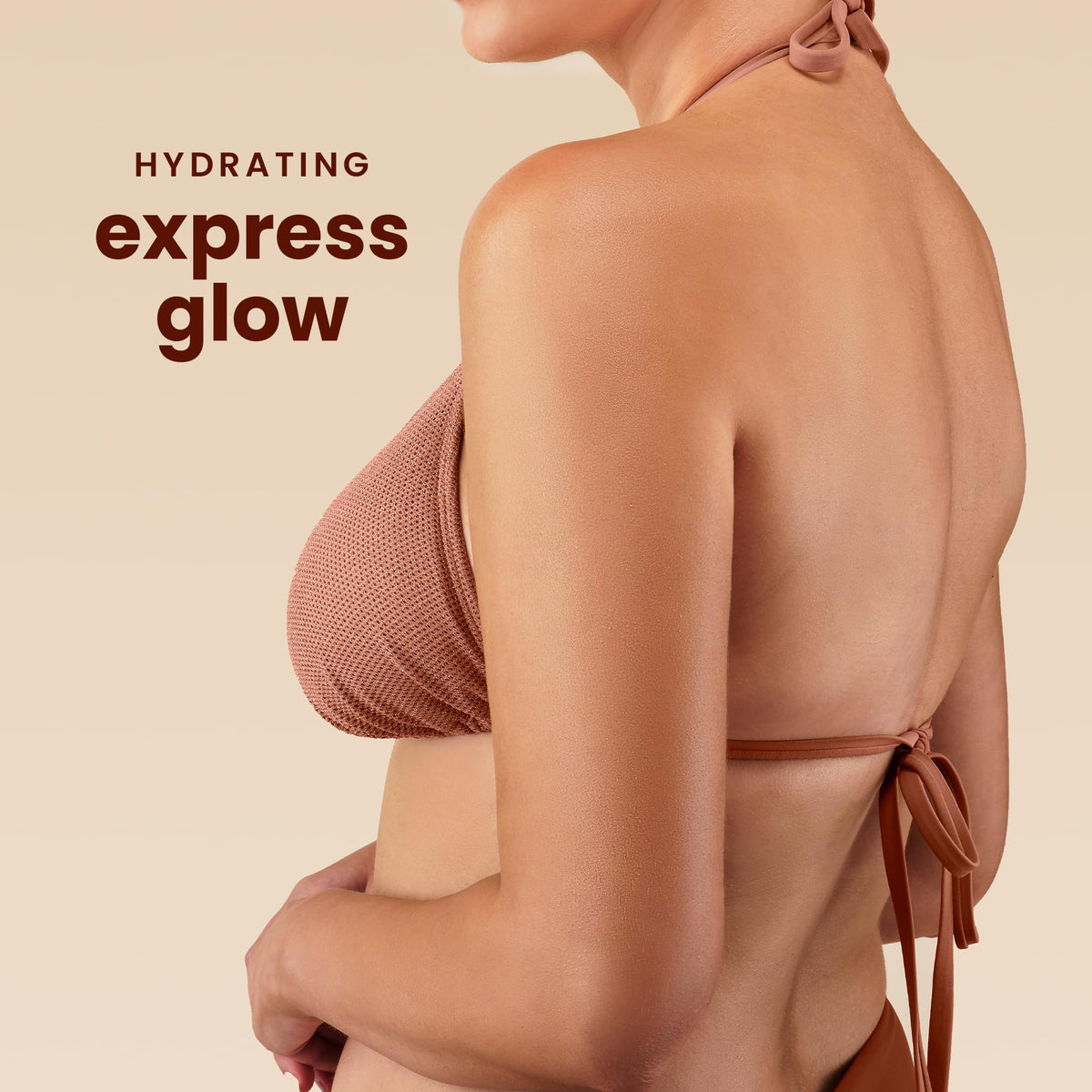 Hawaiian Tropic mousse texture close-up showing airy foam that spreads smoothly