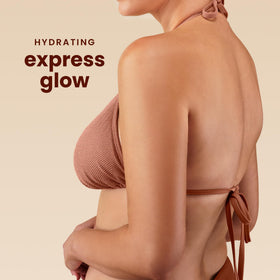 Hawaiian Tropic mousse texture close-up showing airy foam that spreads smoothly