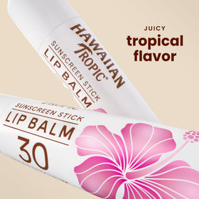 Hawaiian Tropic close-up of single tube cap and label for clear identification