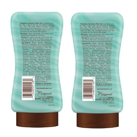 hawaiian tropic bottle next to standard sunscreen to show 6 fl oz scale and portable size