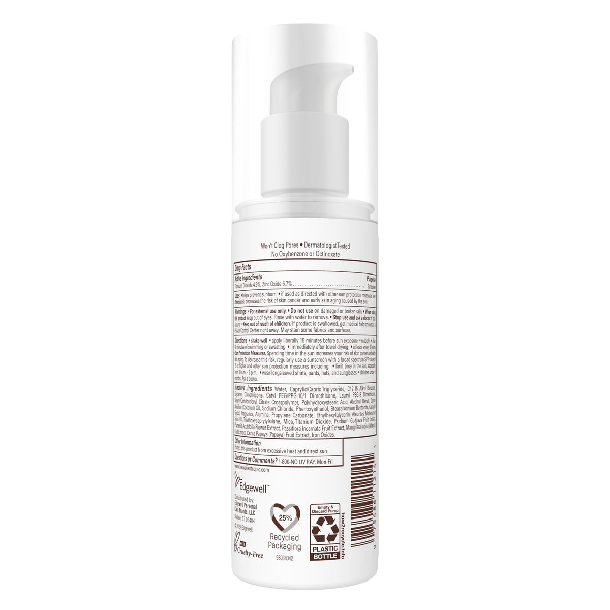 Hawaiian Tropic inside travel bag showing quick reapplication convenience