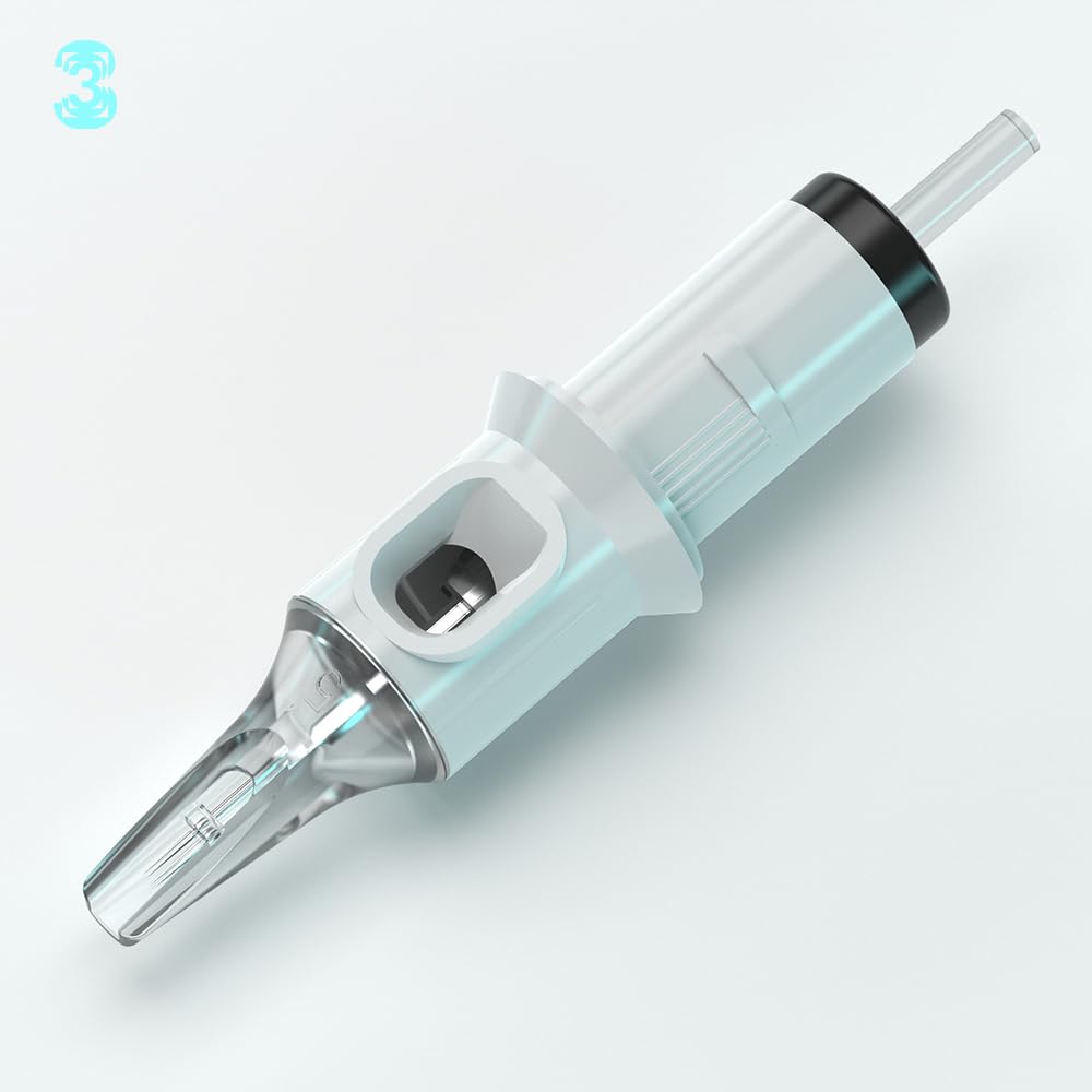 HAWINK close-up of beveled cartridge tip highlighting visibility and precision