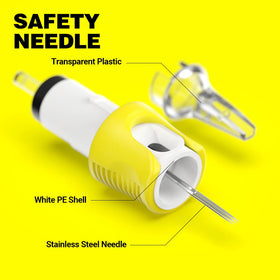 HAWINK yellow finger ledge detail providing ergonomic grip and improved artist control